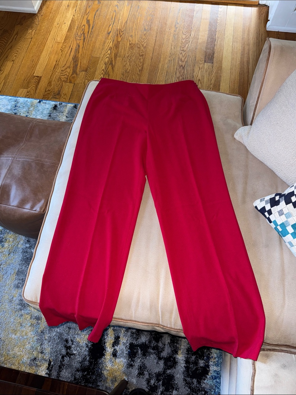 J. Jill Vibrant Red Wide-Leg Pants